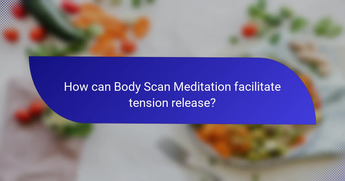 How can Body Scan Meditation facilitate tension release?